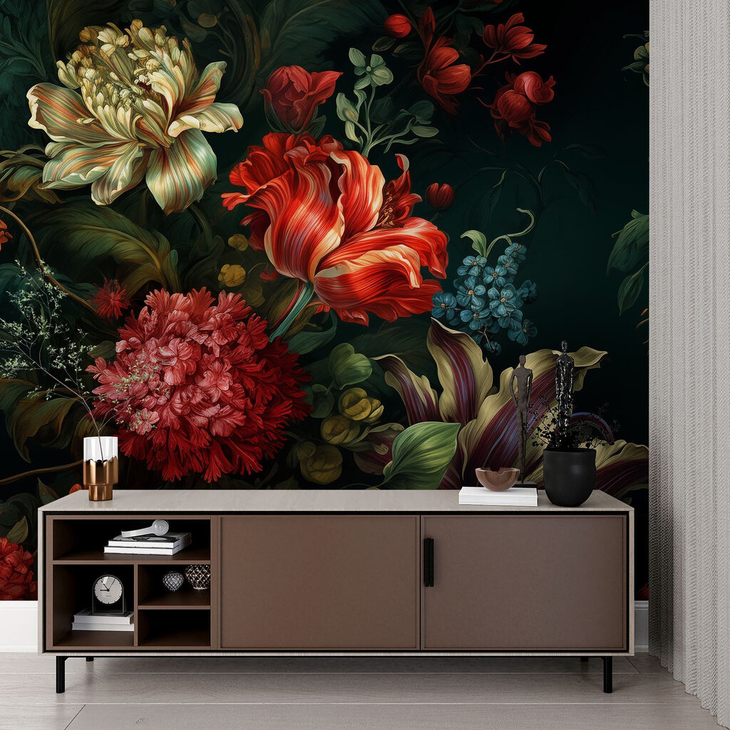 Bouquet di fiori scuri — ambiente 2