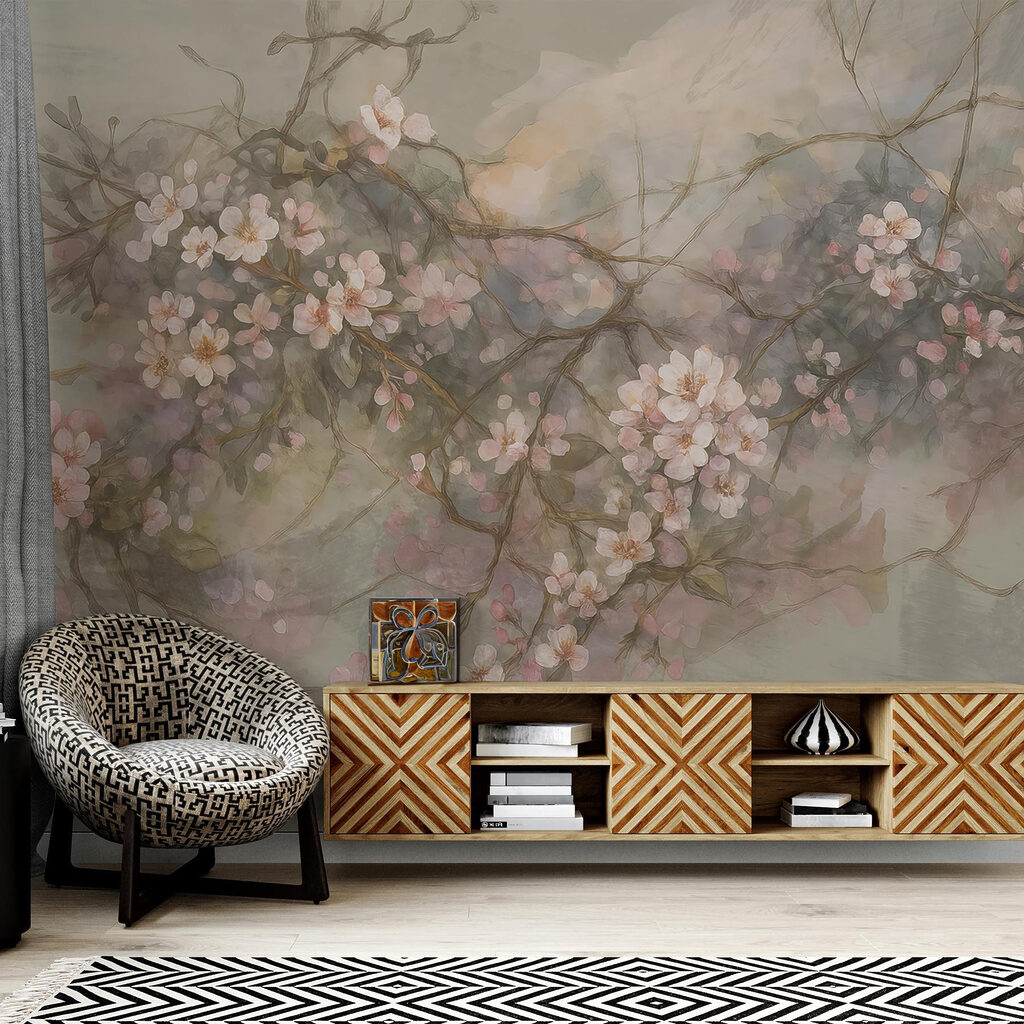 Rami sinuosi in fiore — ambiente 3