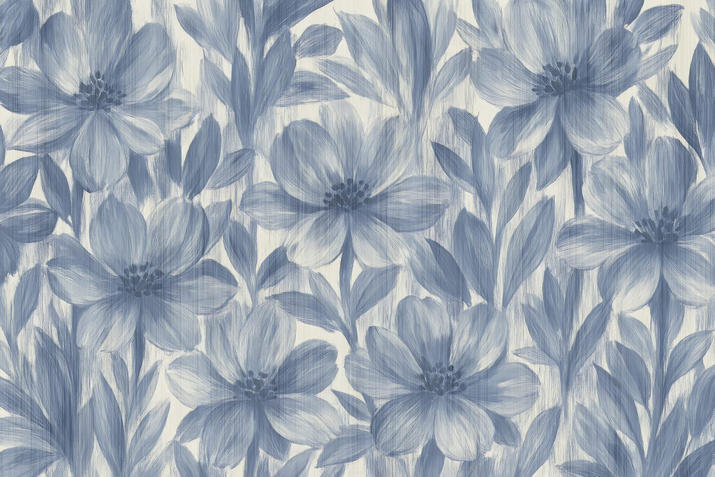 Fiori con foglie trasparenti — design completo