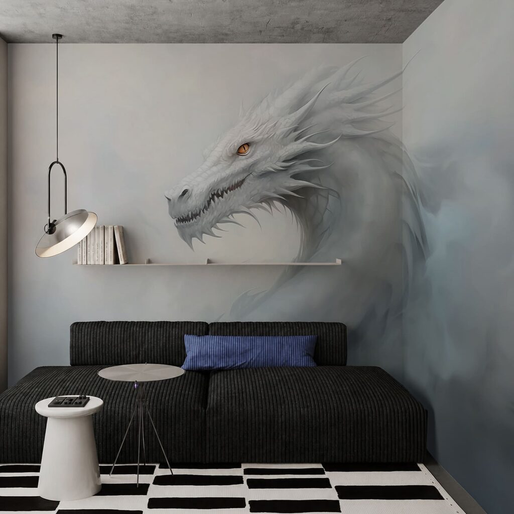 Drago bianco nella nebbia — ambiente 2