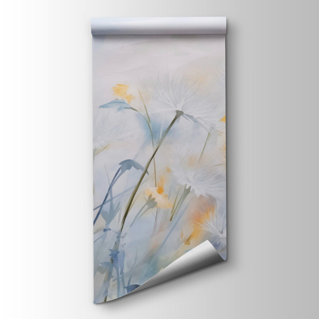 Fiori gialli su azzurro — vista del prodotto