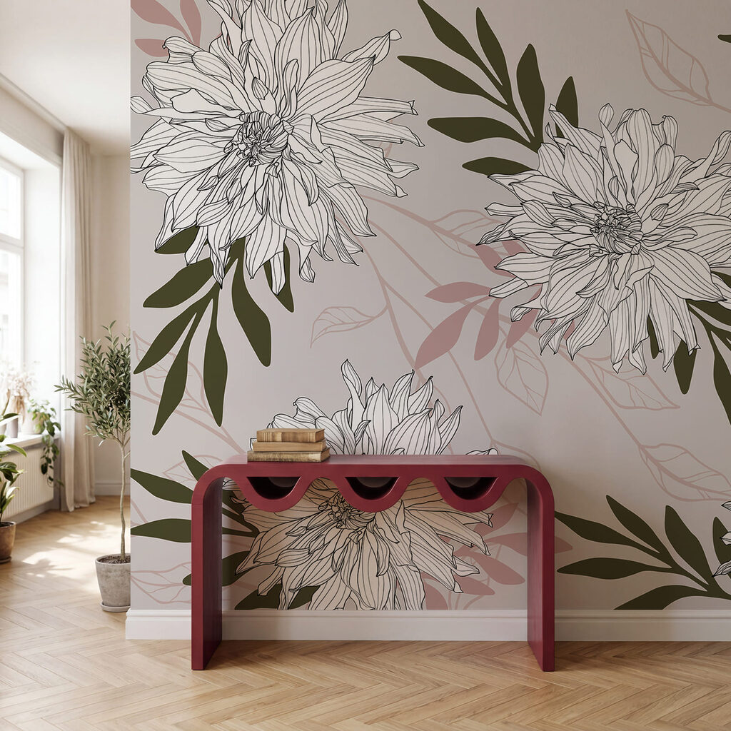 Contorni di fiori bianchi — ambiente 1