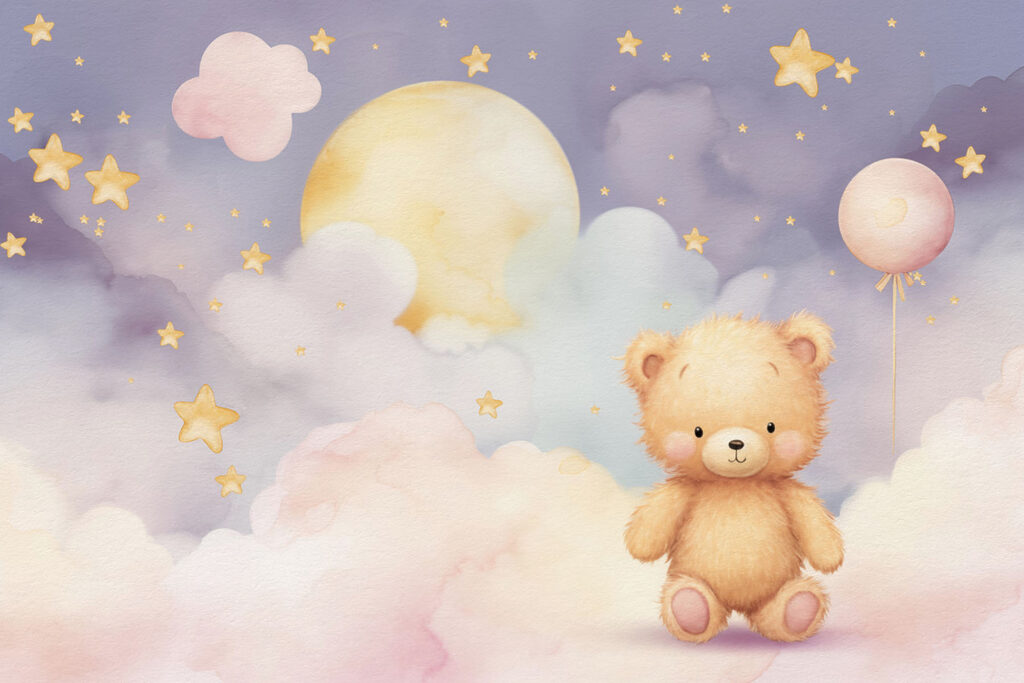 Orsetto sotto la luna — design completo