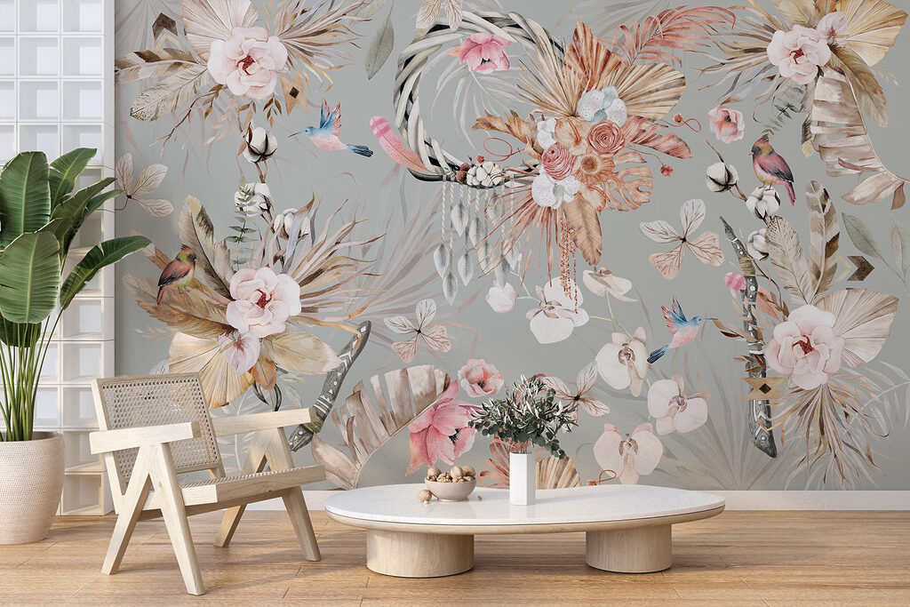 Fiori e uccelli delicati — ambiente 3