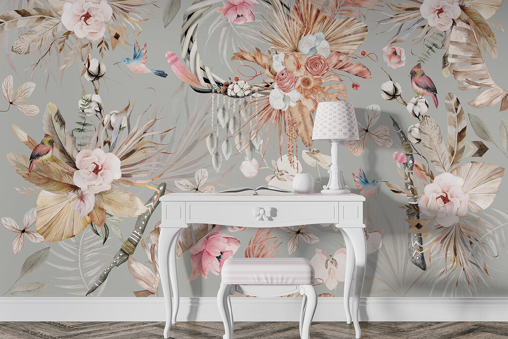 Fiori e uccelli delicati — ambiente 4