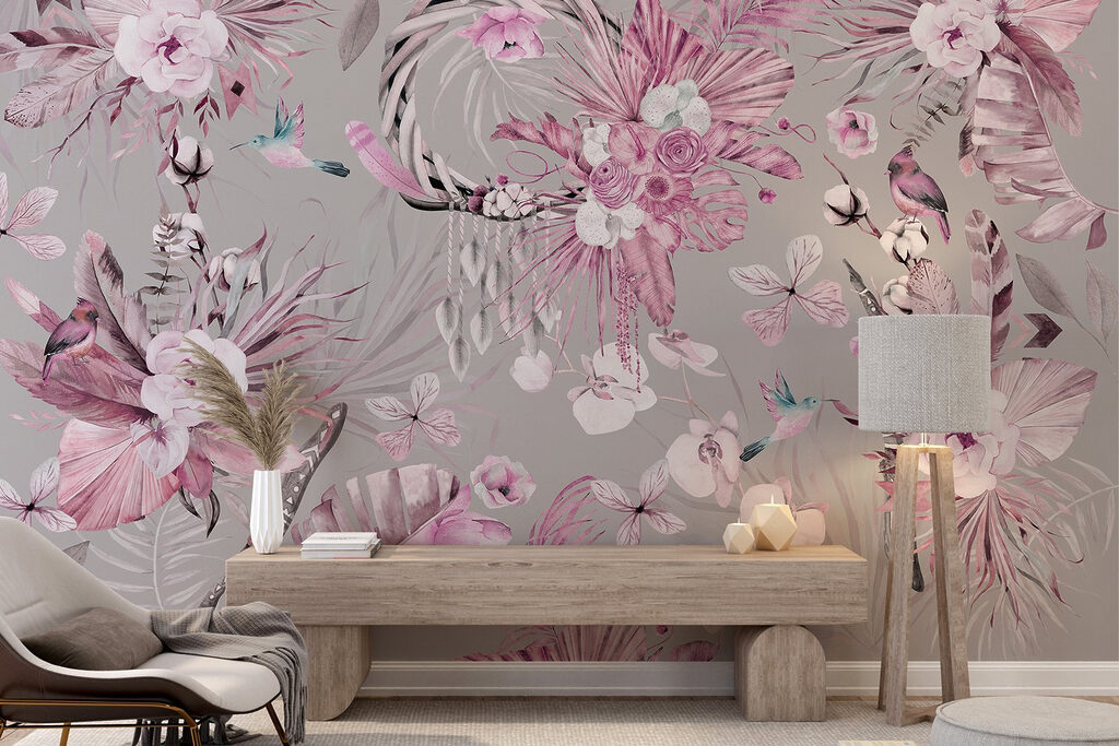 Fiori e uccelli delicati — ambiente 1