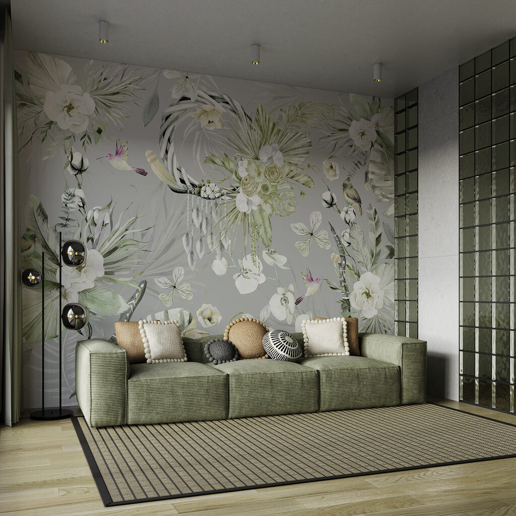 Fiori e uccelli delicati — ambiente 1