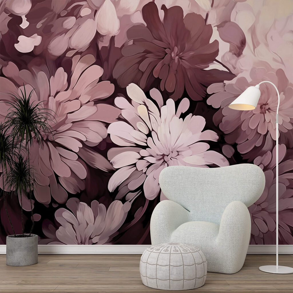 Fiori fitti color prugna — ambiente 2