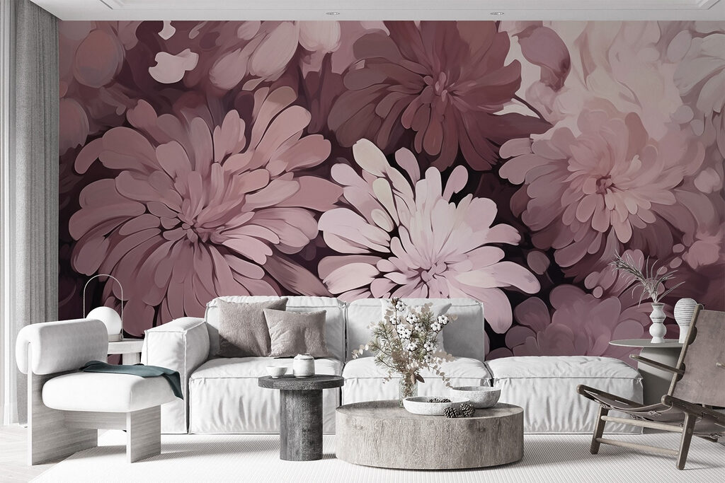 Fiori fitti color prugna — ambiente 3