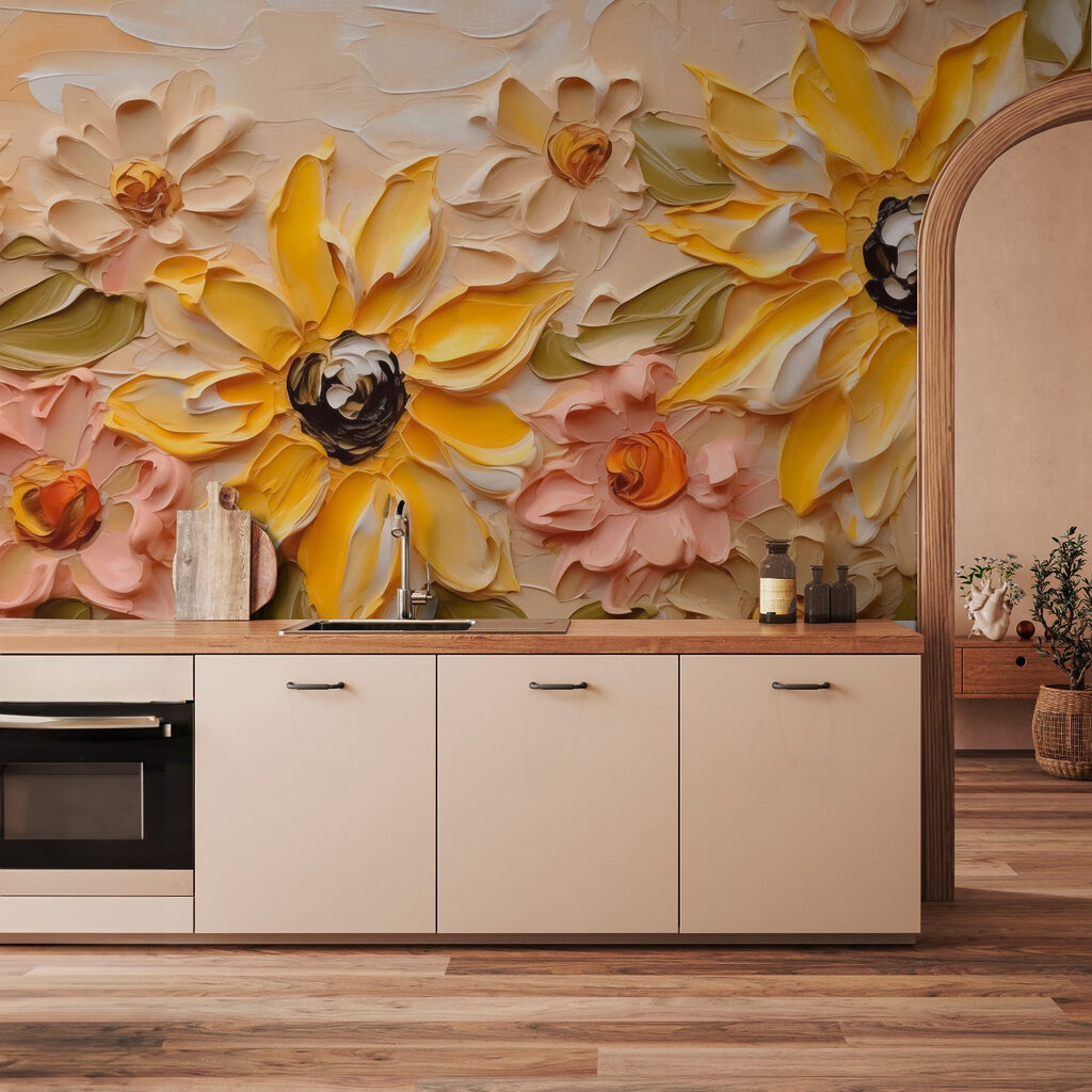 Fiori gialli tra foglie — ambiente 2