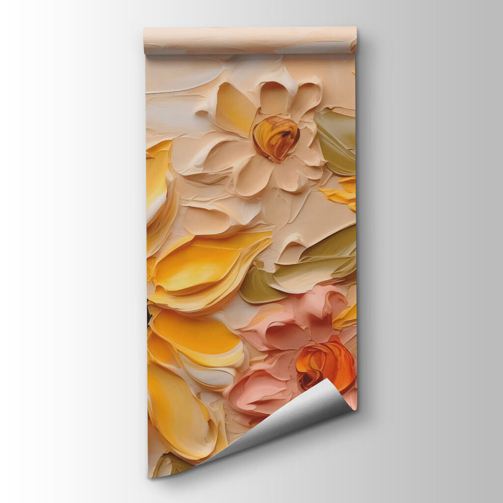 Fiori gialli tra foglie — vista del prodotto