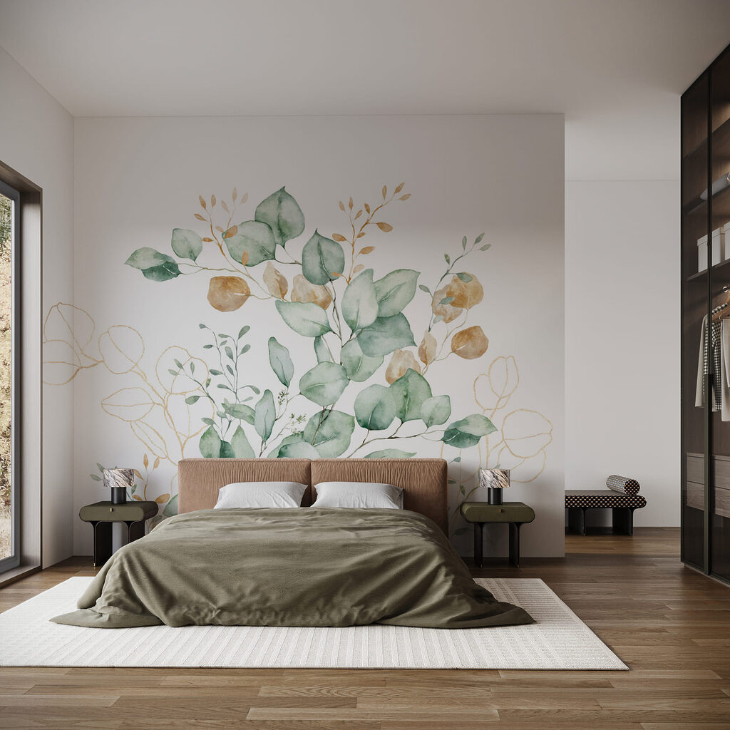 Foglie tonde con boccioli — ambiente 2