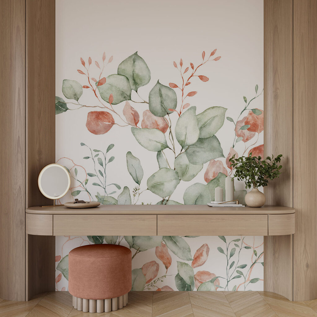 Foglie tonde con boccioli — ambiente 1