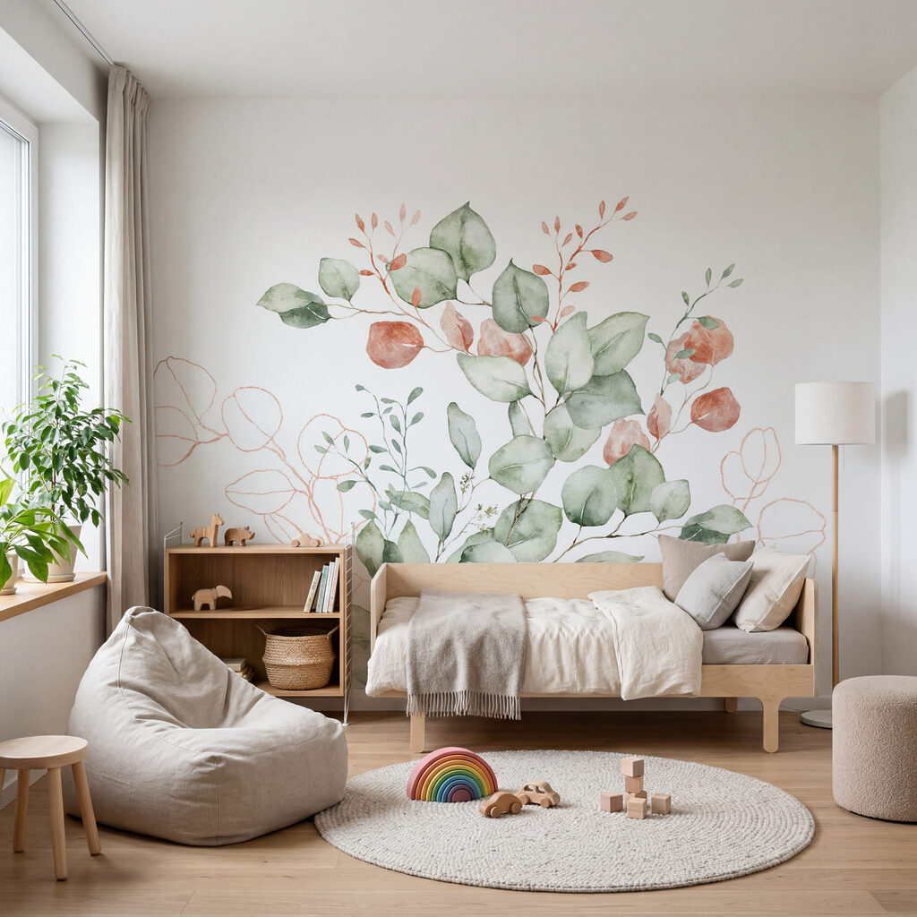 Foglie tonde con boccioli — ambiente 3