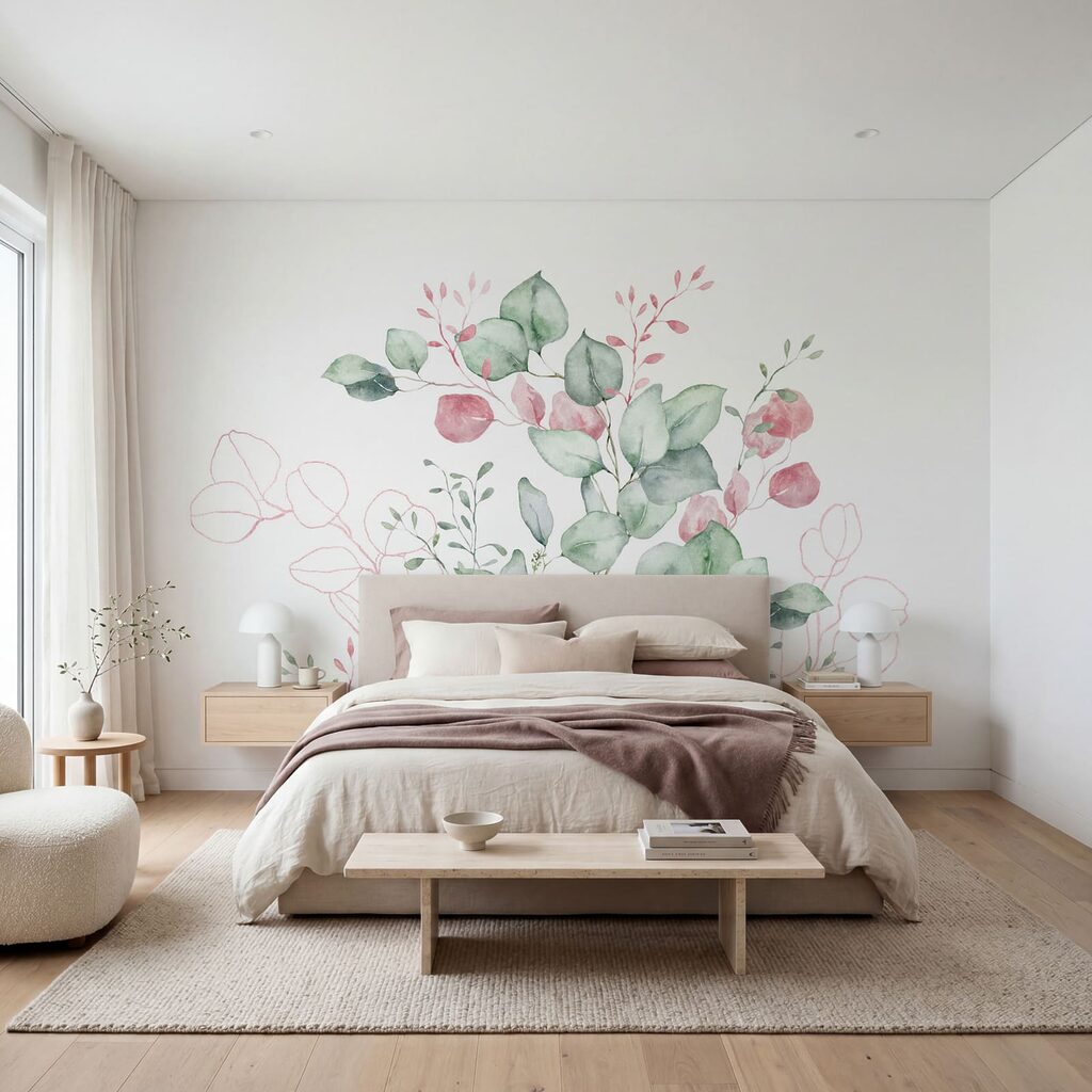 Foglie tonde con boccioli — ambiente 2