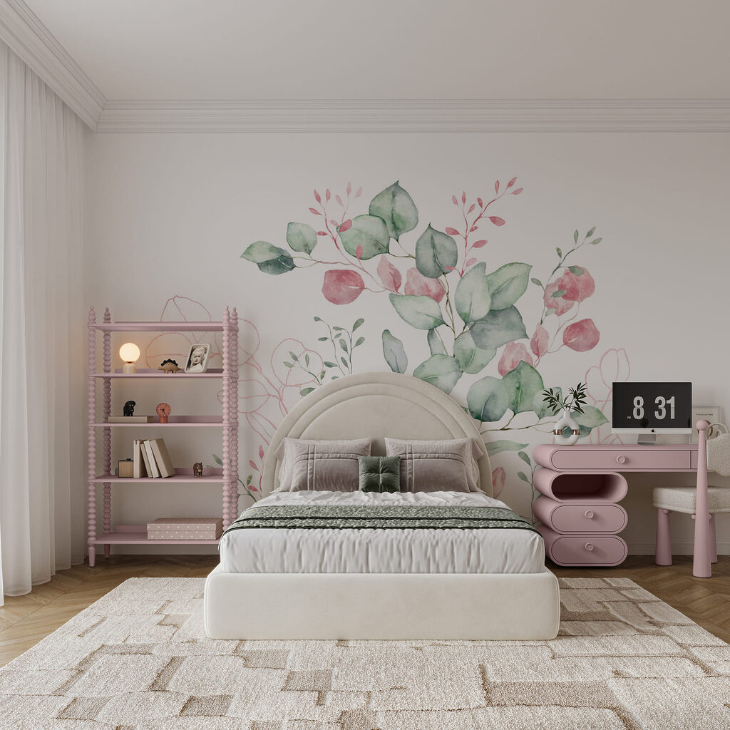 Foglie tonde con boccioli — ambiente 3