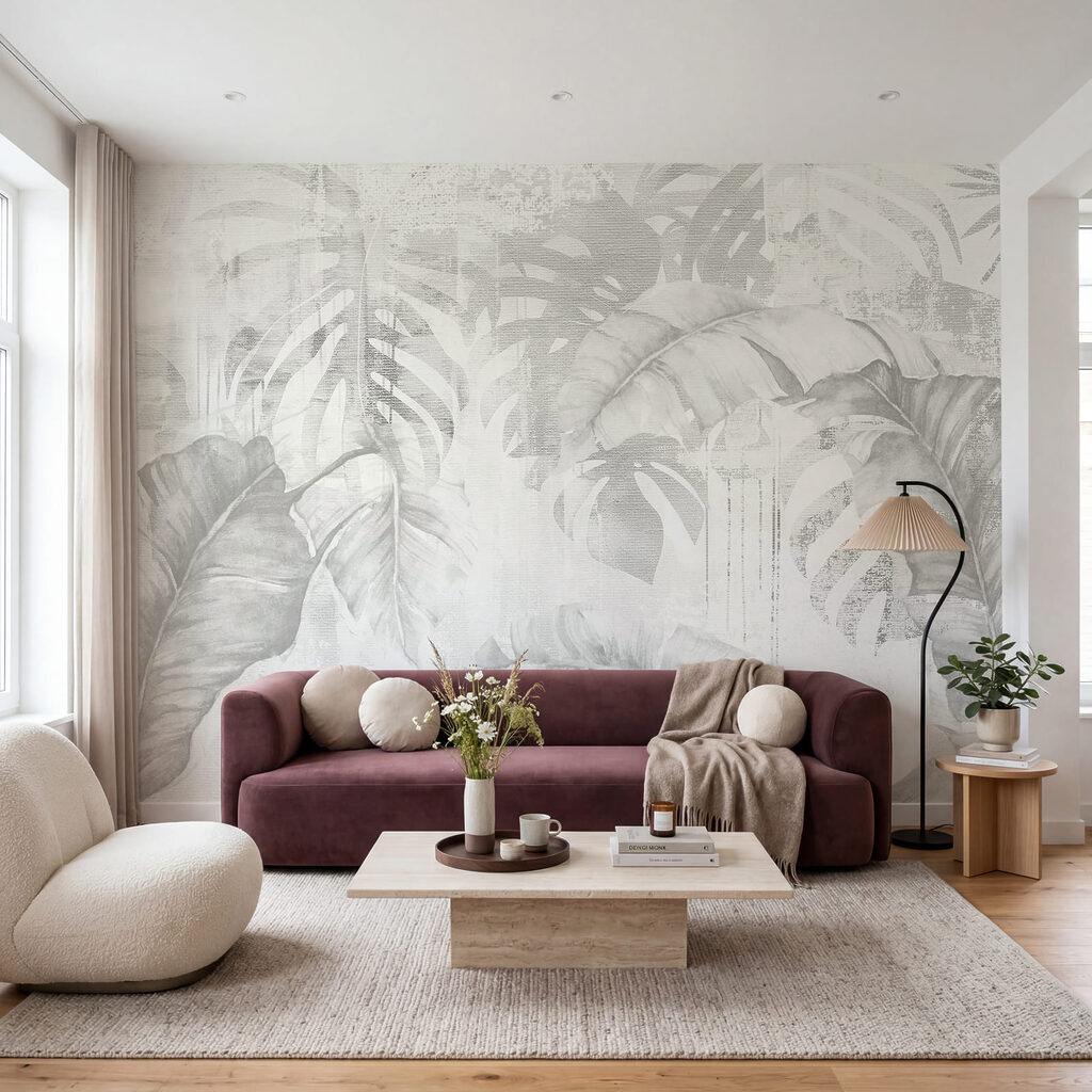 Foglie su fondo invecchiato — ambiente 3