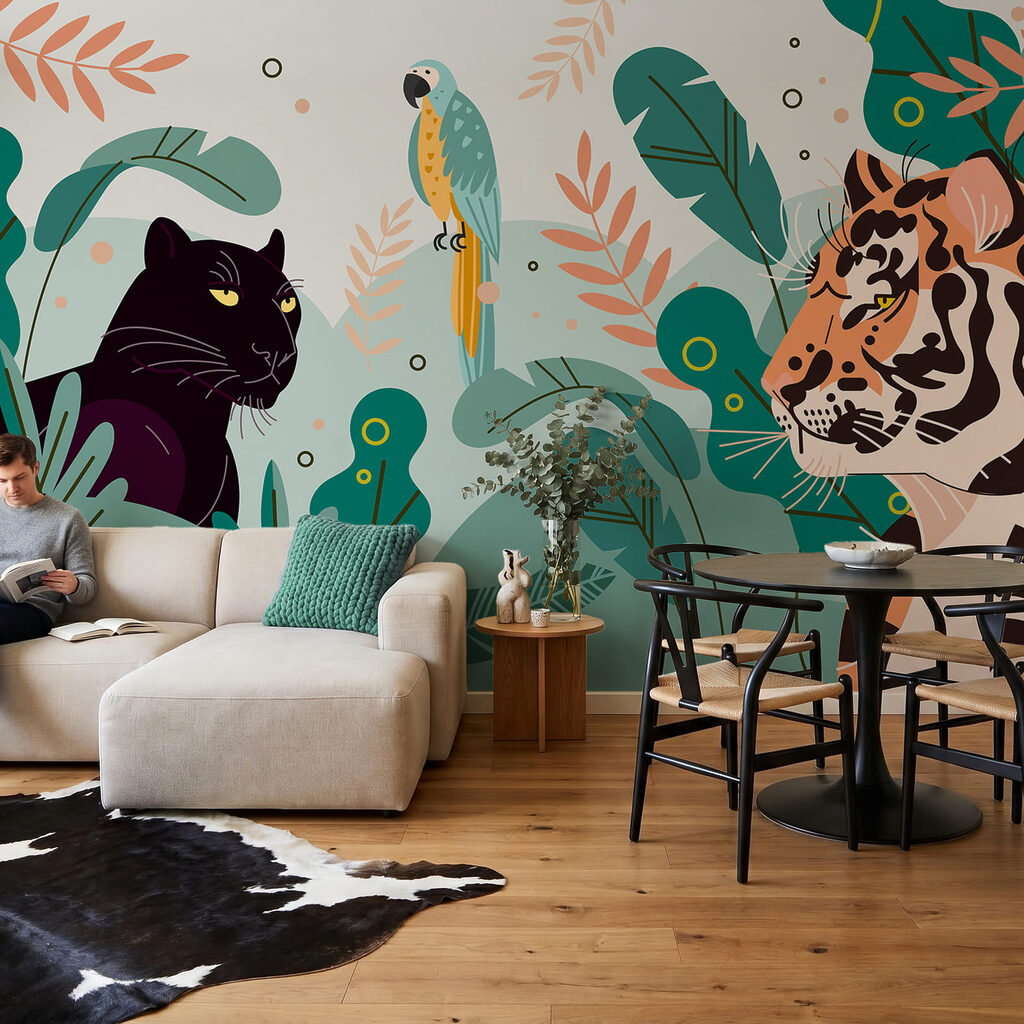 Tigre e pantera nera — ambiente 1