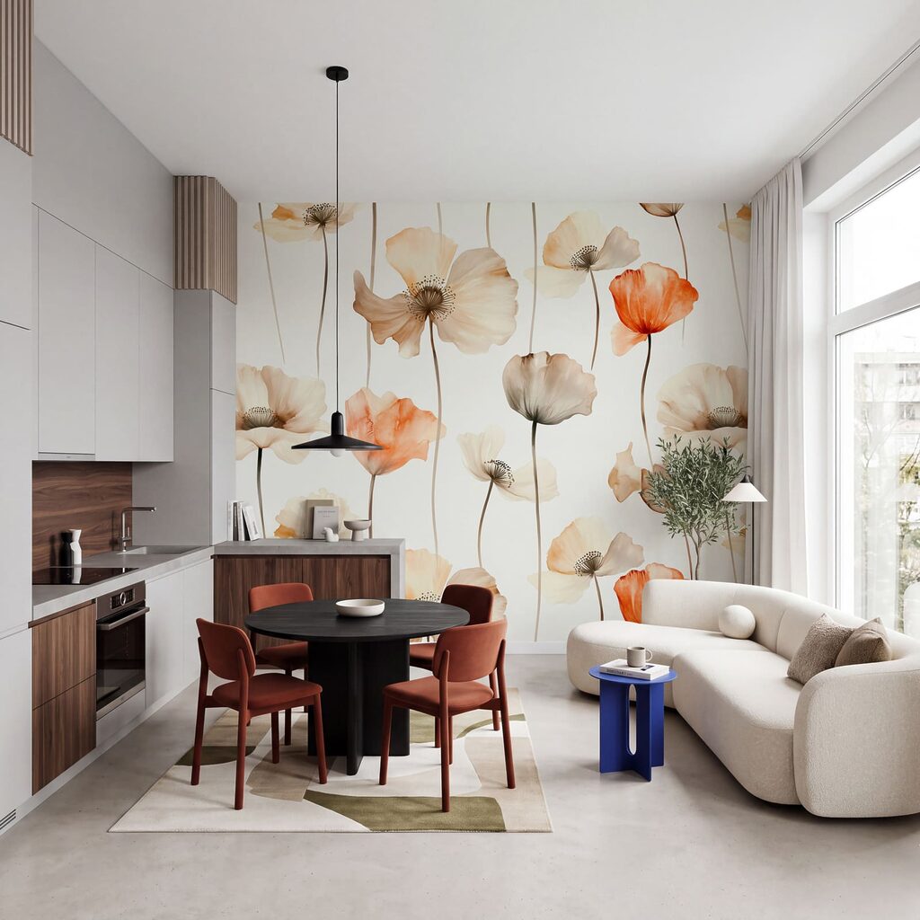 Teste arancio su bianco — ambiente 3