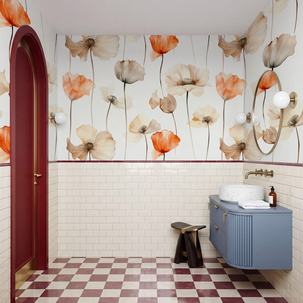Teste arancio su bianco in un ambiente