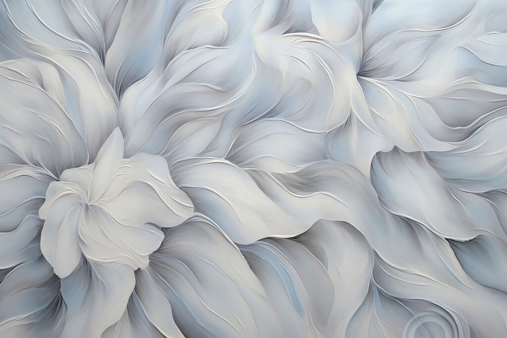 Fiore blu a strati — design completo