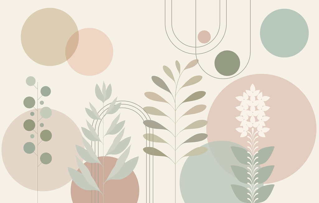 Piante e cerchi calmi — design completo