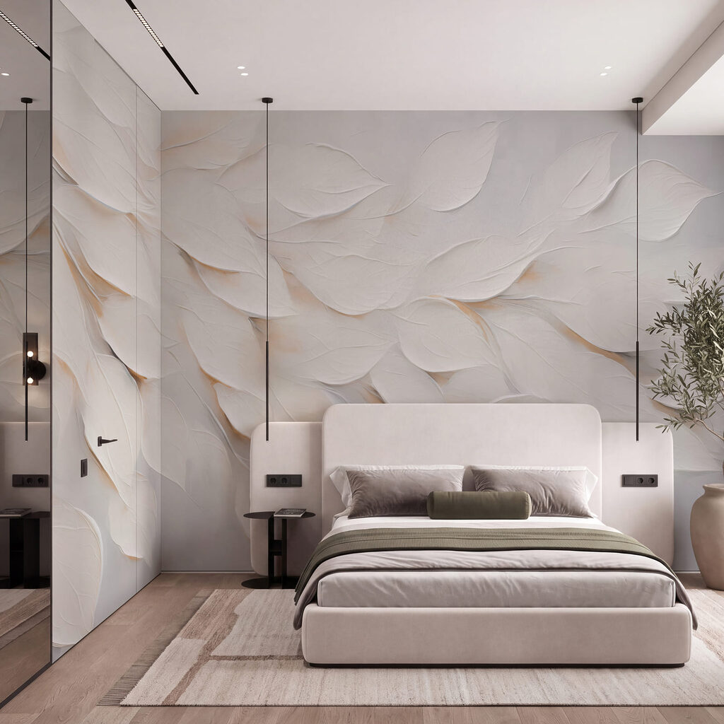 Foglie bianche a strati — ambiente 2