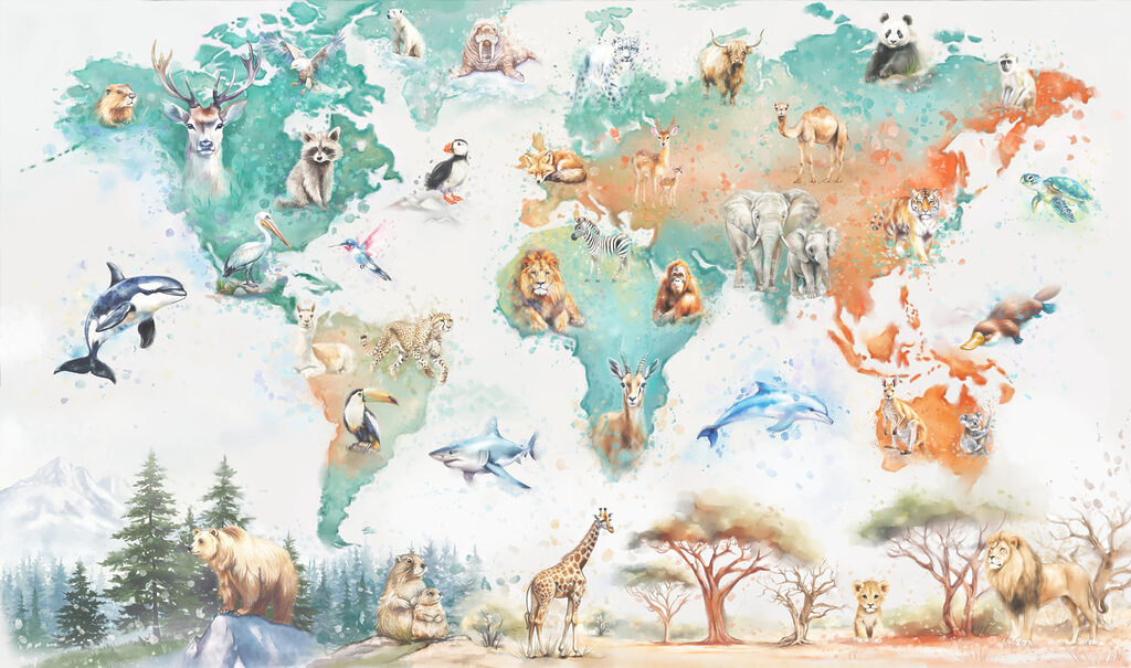 Animali del mondo — design completo