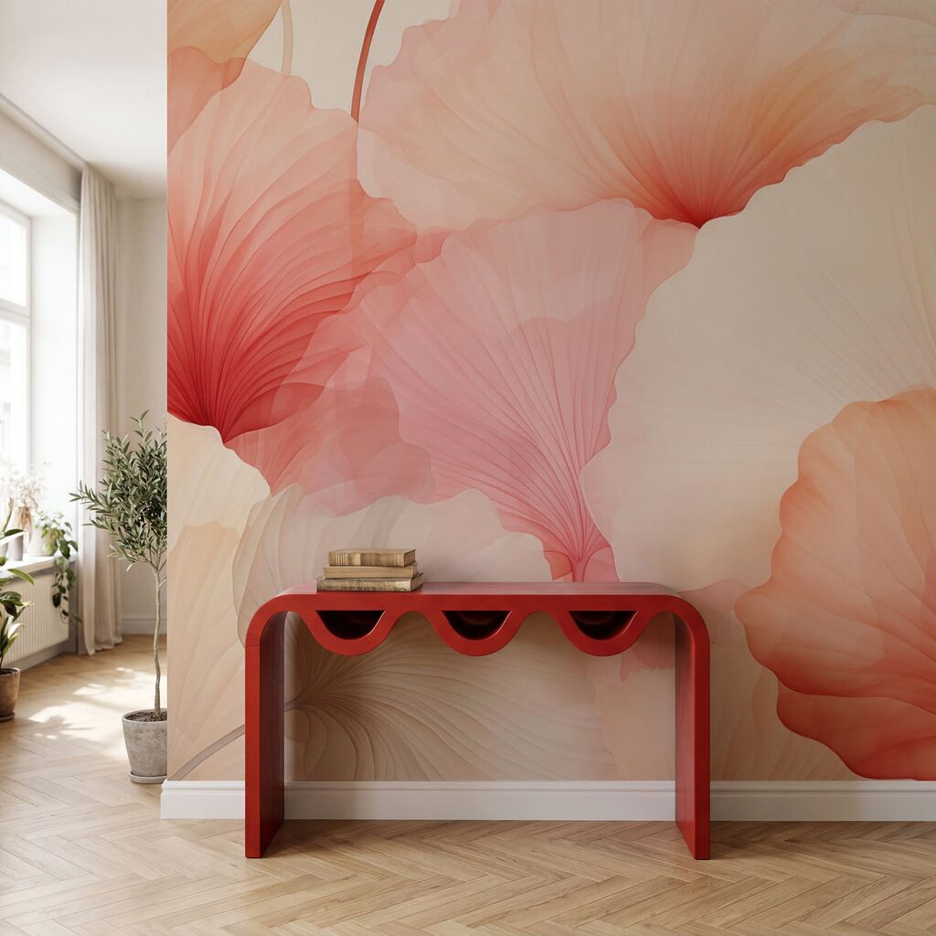 Petali a ventaglio in un ambiente