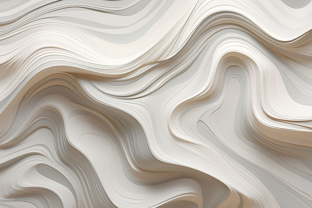 Onde bianche con ombre — design completo