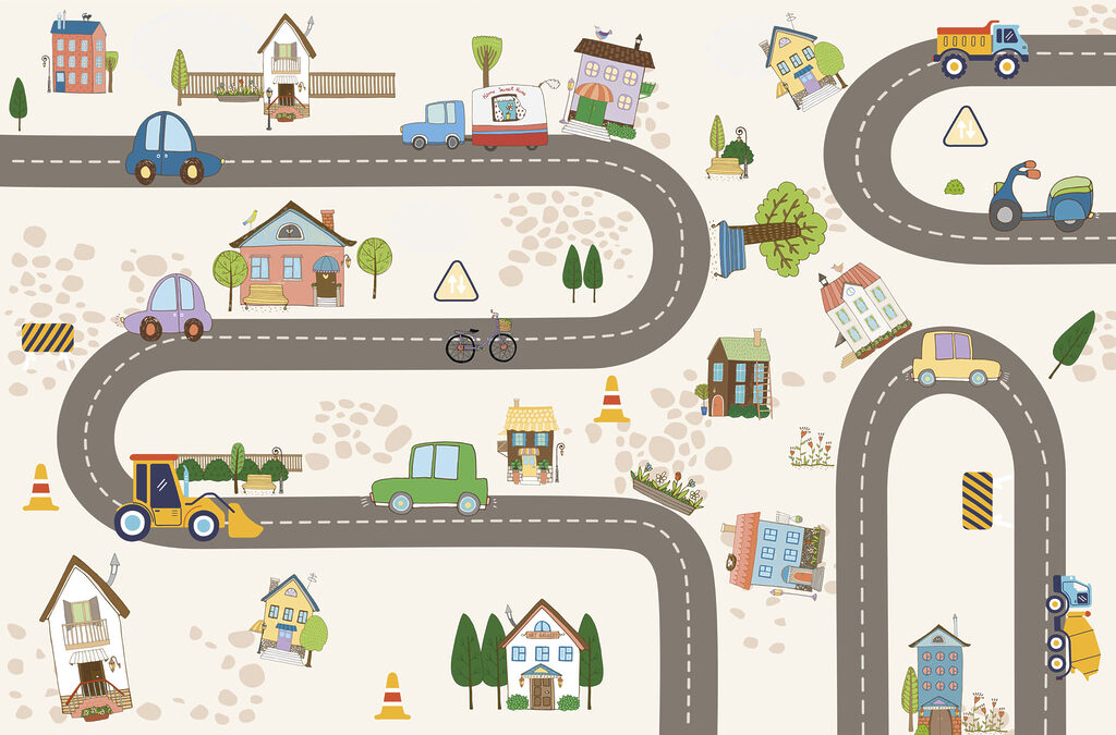 Auto nel villaggio — design completo