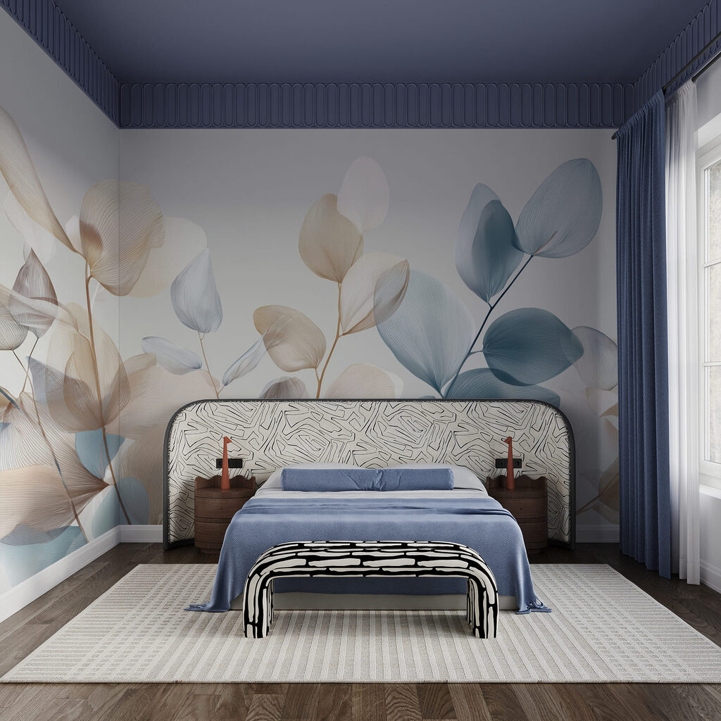 Rami blu e crema — ambiente 1