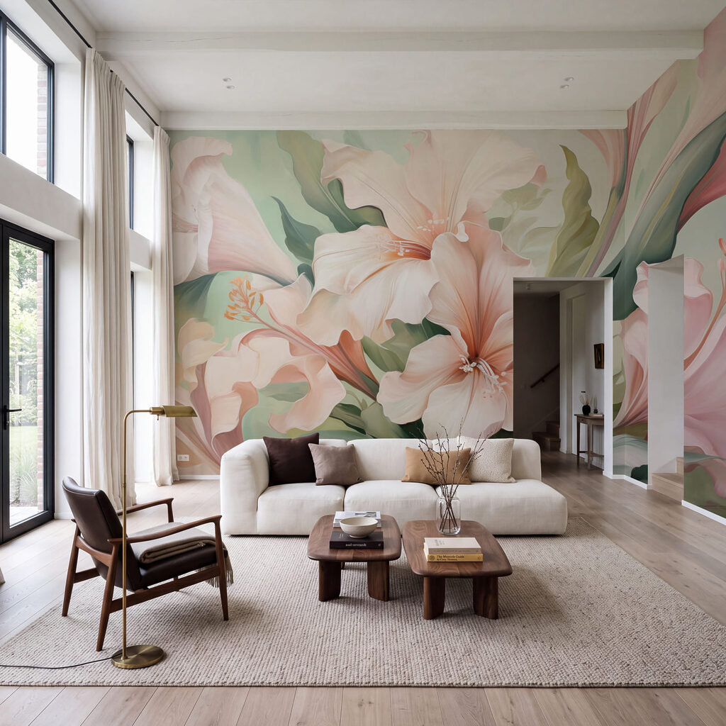 Fiori rosa e verde — ambiente 1
