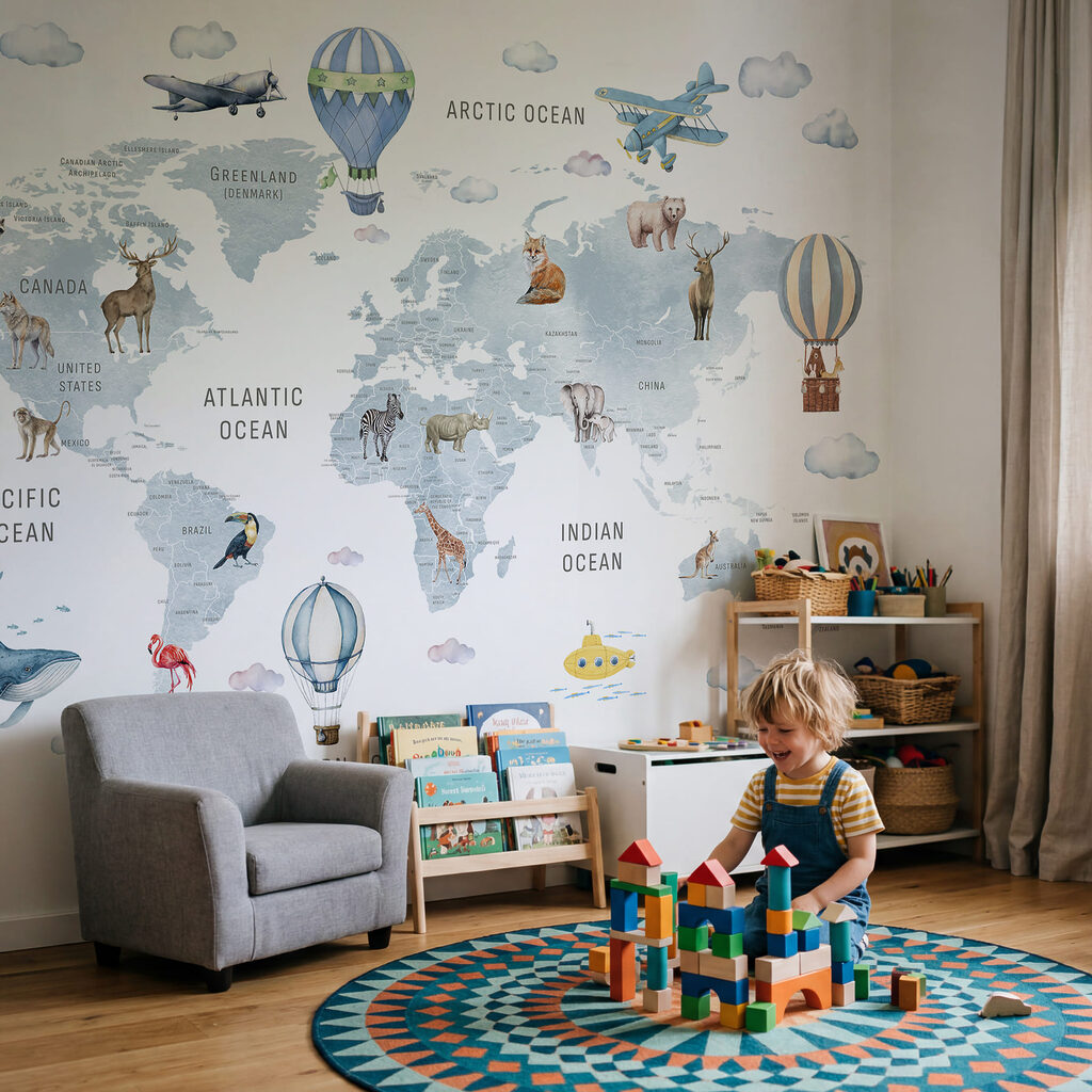 Mappa con mongolfiere — ambiente 2