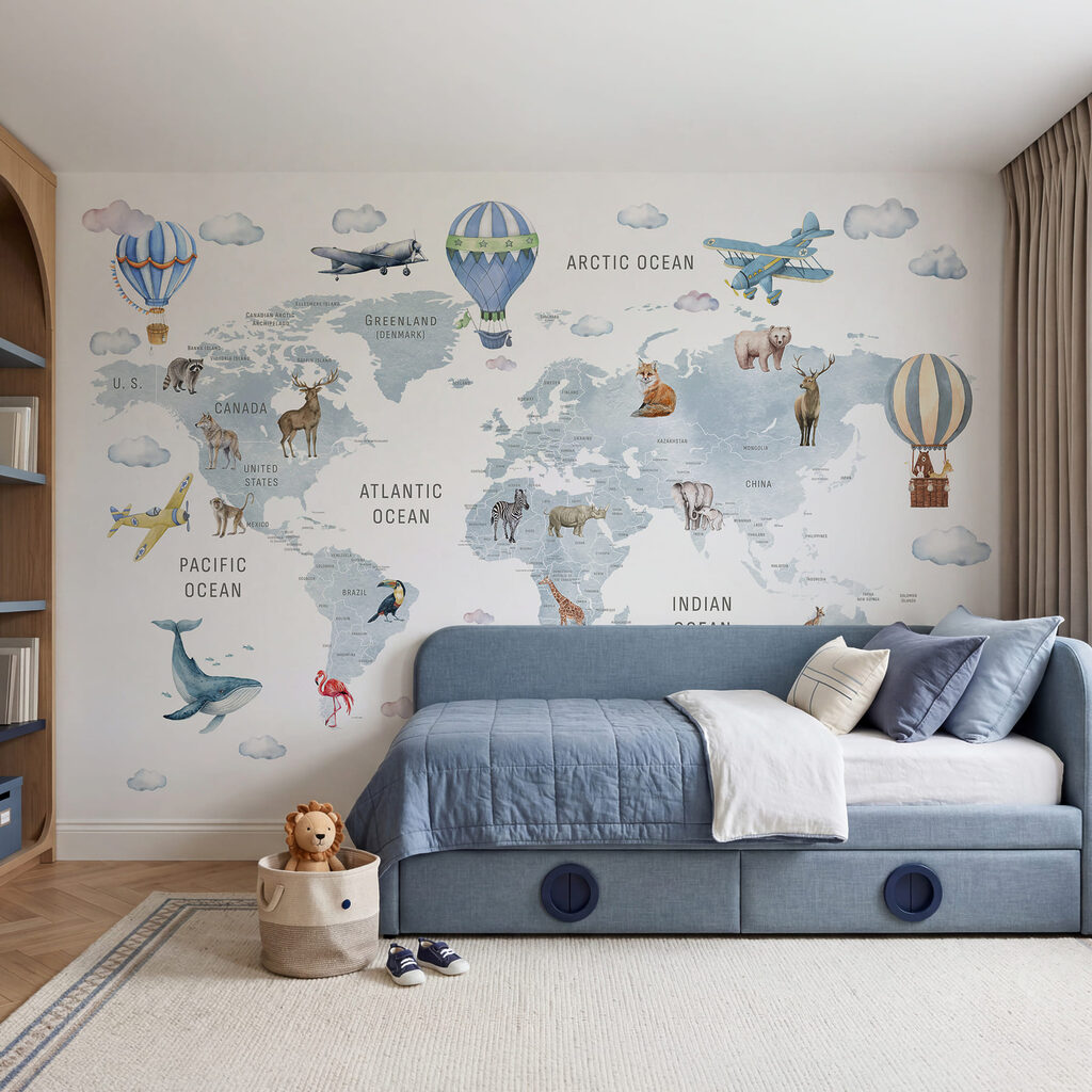 Mappa con mongolfiere — ambiente 1