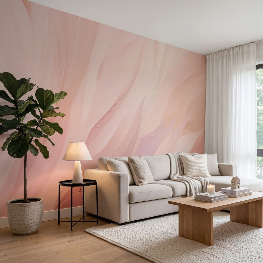 Strisce rosa come piume — ambiente 2