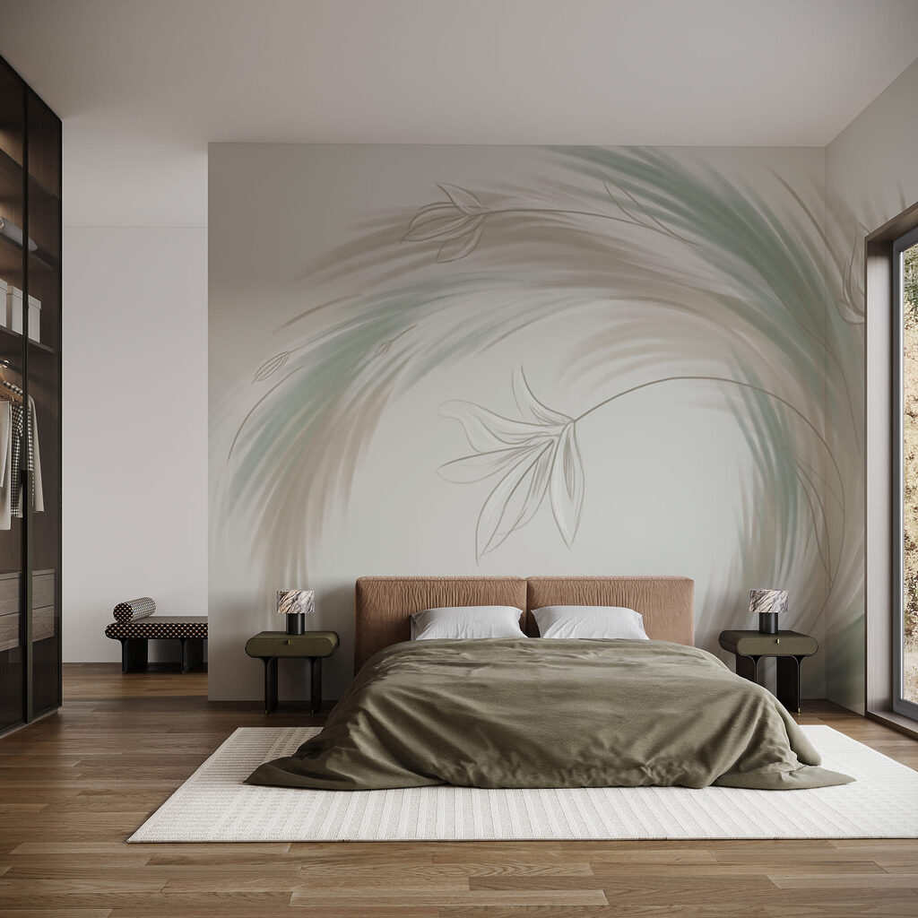 Foglie verdi in spirale — ambiente 1