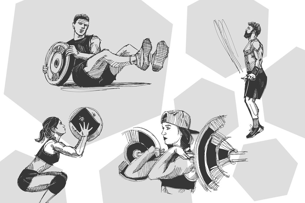 Atleti in movimento — design completo