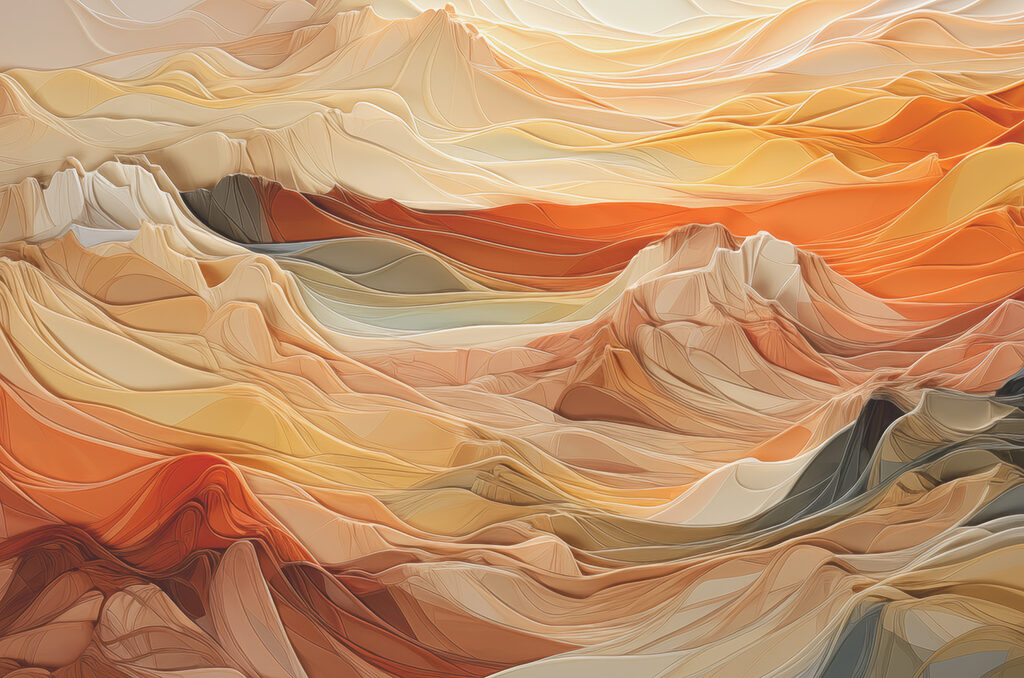 Strati di roccia arancio — design completo