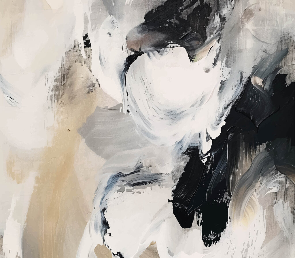 Vernice nera e crema — design completo