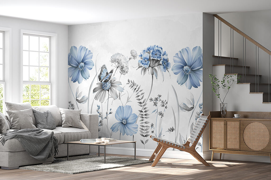 Fiori rosa con farfalla — ambiente 3