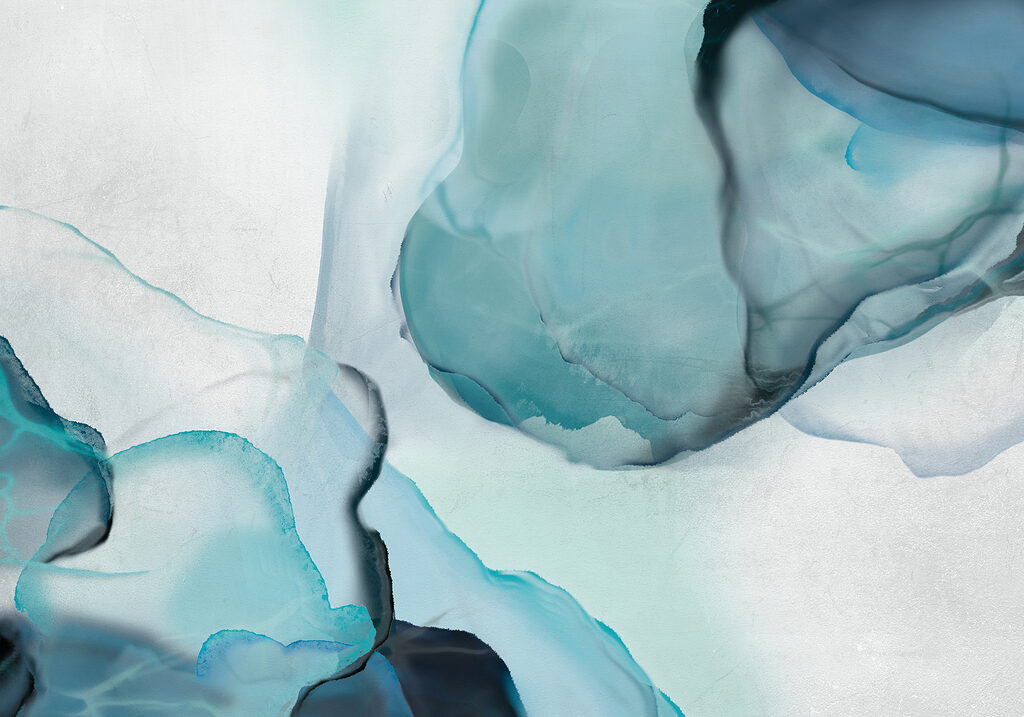 Inchiostro blu con venature — design completo