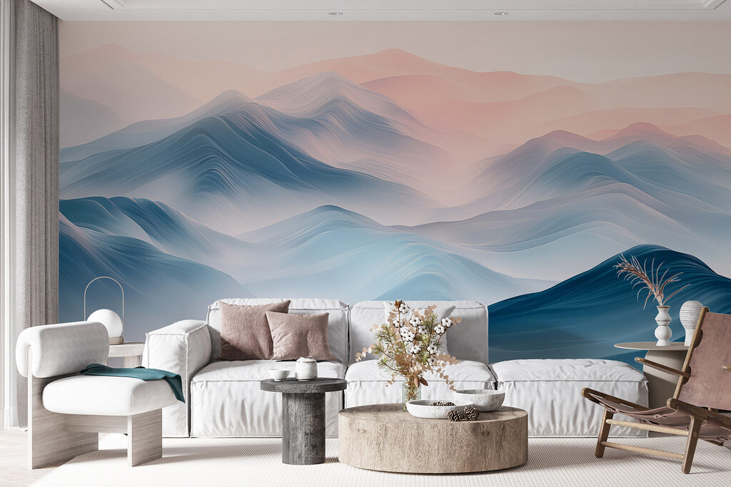 Creste azzurre color pesca — ambiente 2