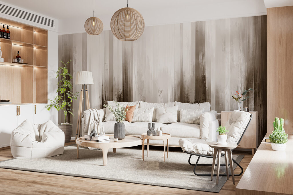 Bande blu e beige — ambiente 2