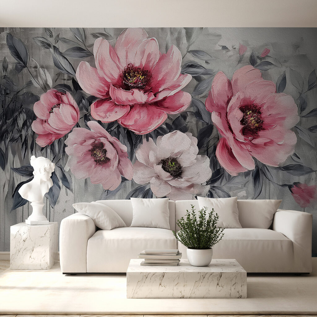 Fiori sopra vernice colata — ambiente 2
