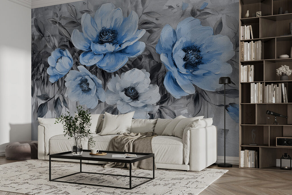 Fiori sopra vernice colata — ambiente 2