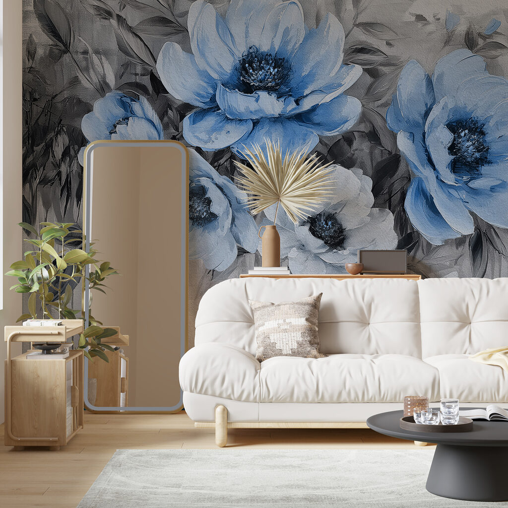 Fiori sopra vernice colata — ambiente 3