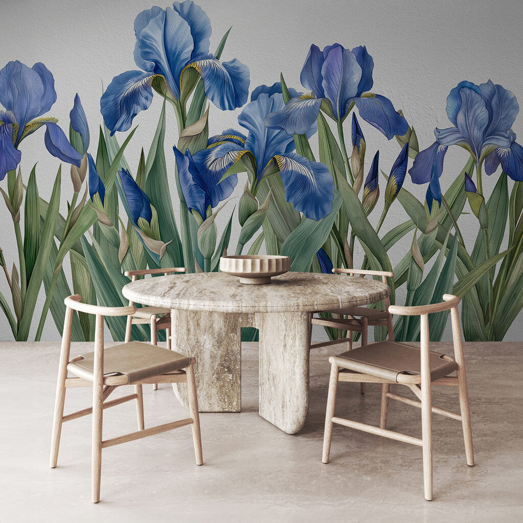Iris su steli sottili — ambiente 3