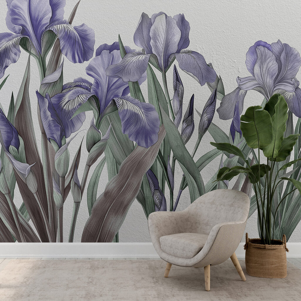 Iris su steli sottili — ambiente 3