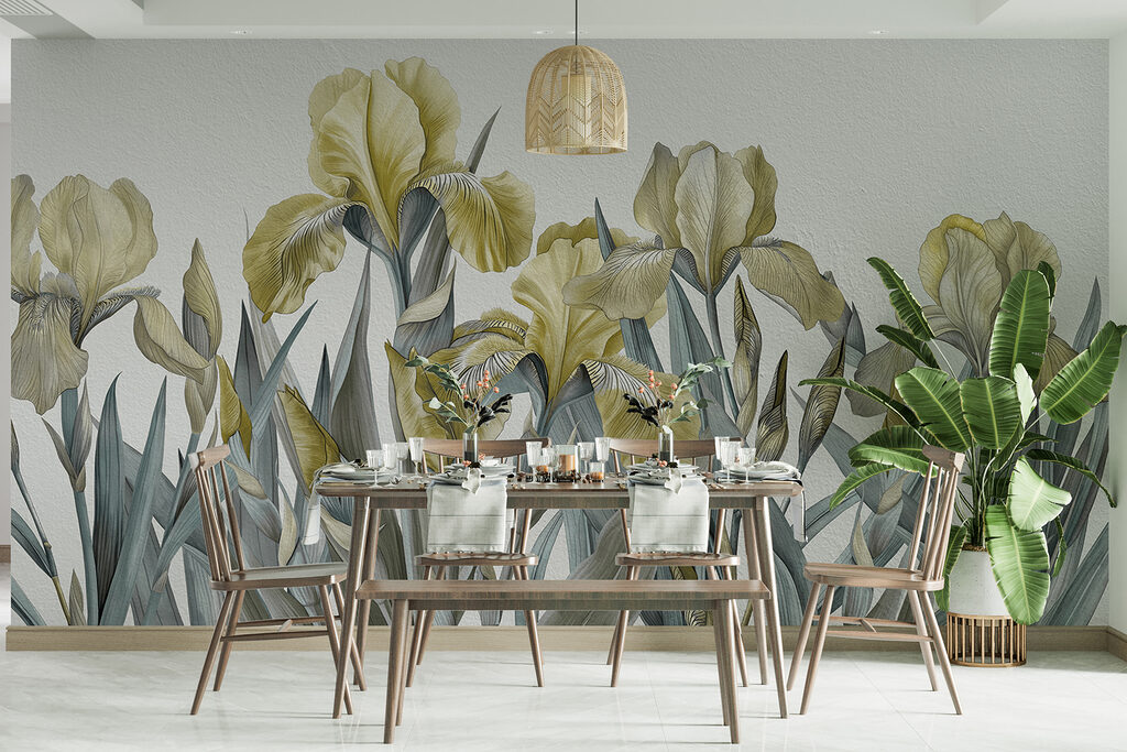 Iris su steli sottili — ambiente 3